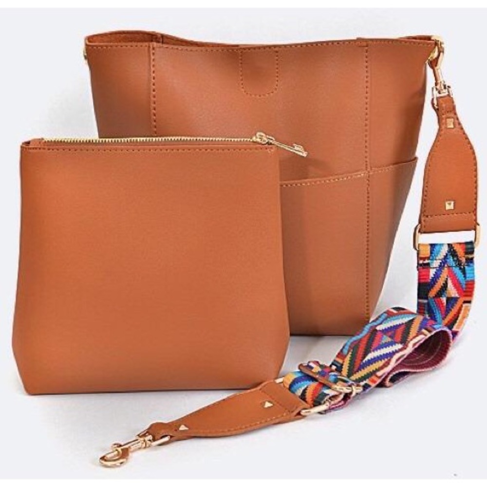 Vegan Leather Bucket Bag